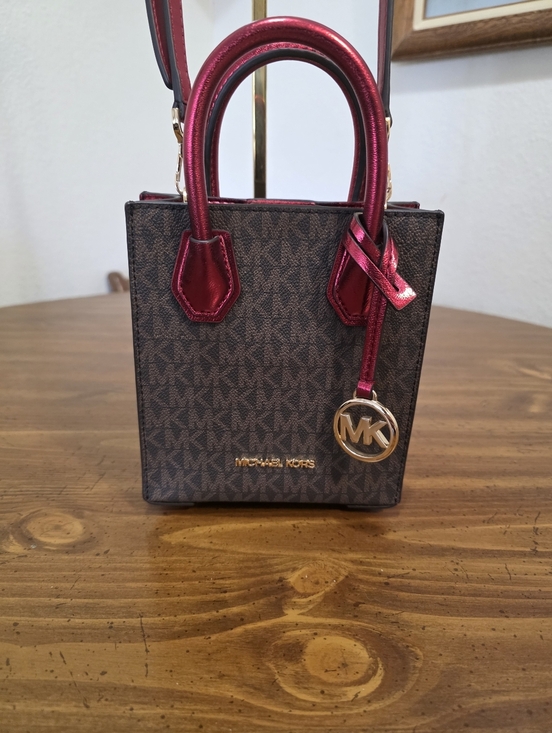 Michael Kors Handbags - Michael Kors Mercer,EXTRA Small Signature Logo Crossbody